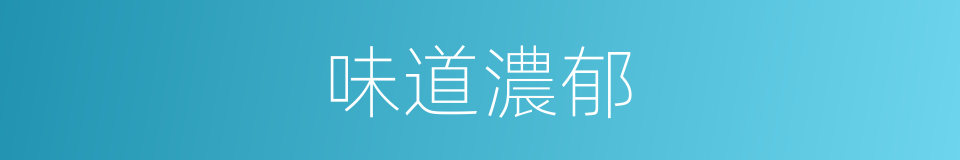 味道濃郁的同義詞