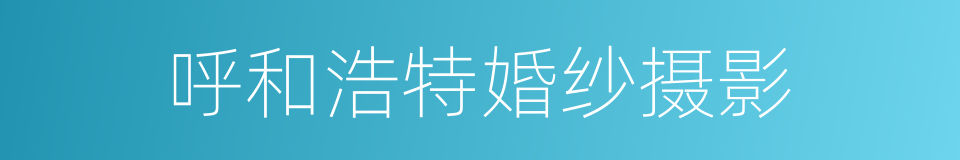 呼和浩特婚纱摄影的同义词