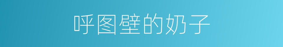 呼图壁的奶子的同义词