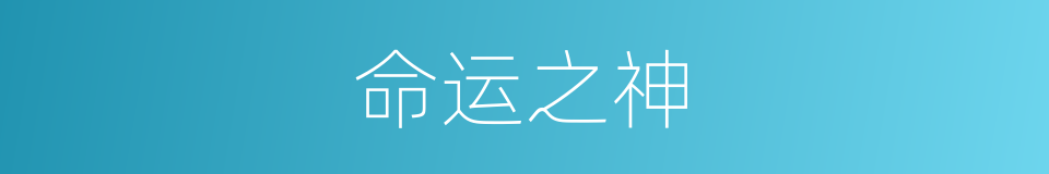 命运之神的同义词