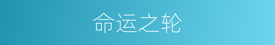 命运之轮的同义词