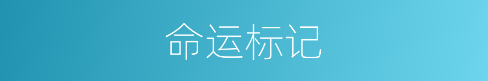 命运标记的同义词