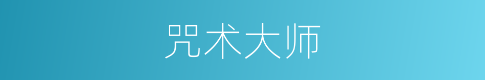 咒术大师的同义词