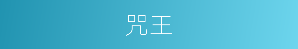 咒王的同义词