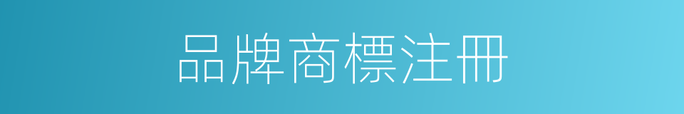 品牌商標注冊的同義詞