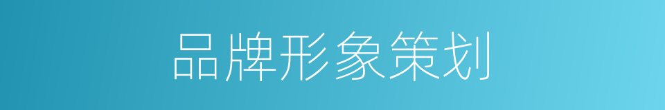 品牌形象策划的同义词