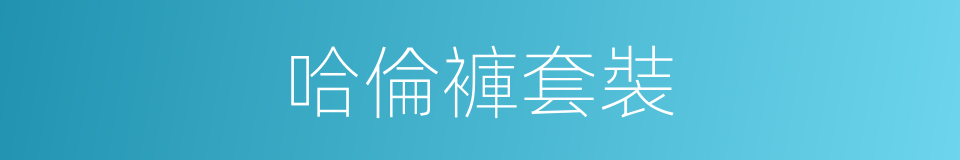 哈倫褲套裝的同義詞