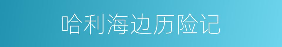 哈利海边历险记的同义词