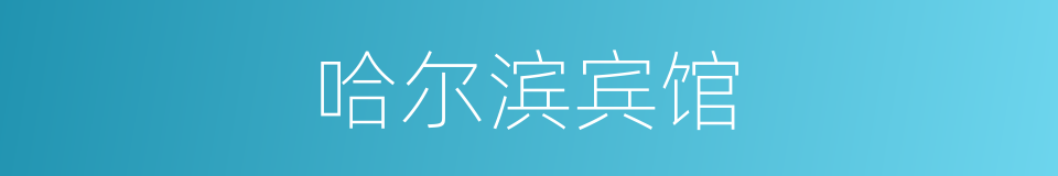 哈尔滨宾馆的同义词