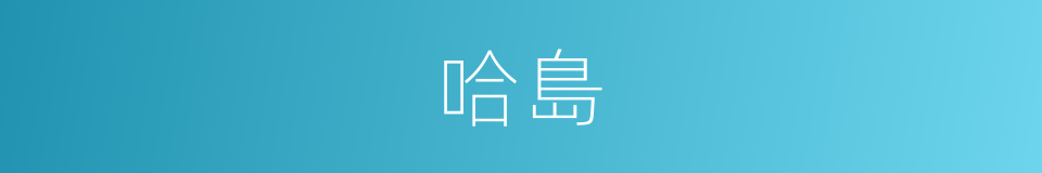 哈島的同義詞