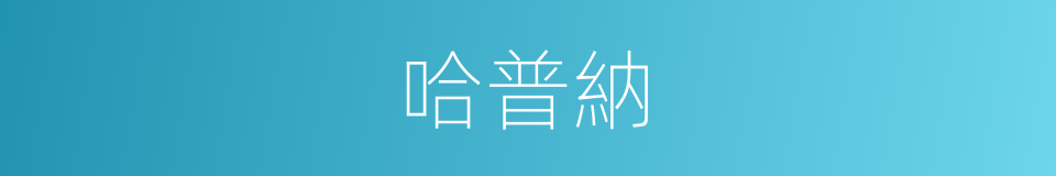哈普納的同義詞