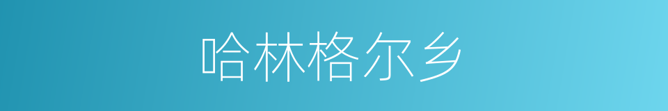 哈林格尔乡的同义词