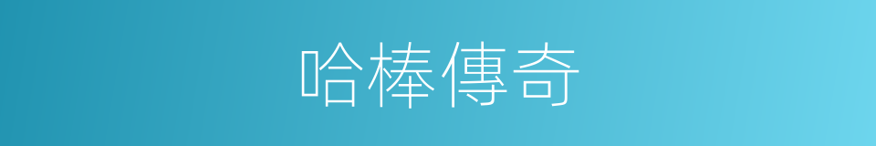 哈棒傳奇的同義詞