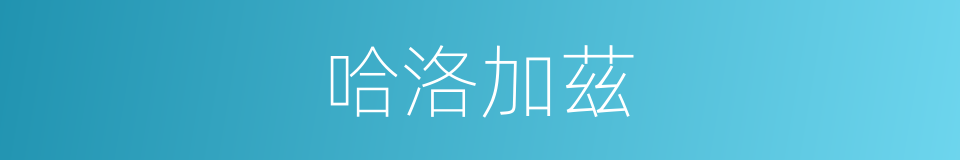 哈洛加茲的同義詞
