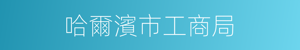 哈爾濱市工商局的同義詞