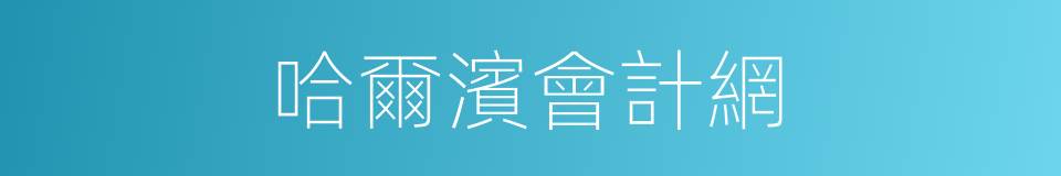 哈爾濱會計網的同義詞