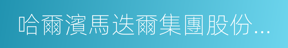 哈爾濱馬迭爾集團股份有限公司的同義詞