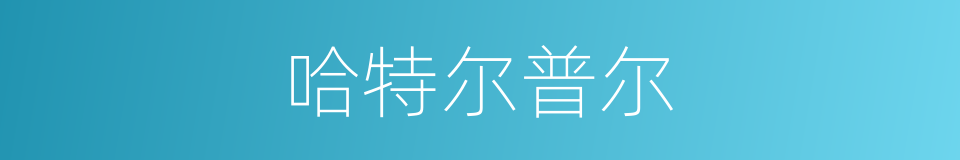 哈特尔普尔的同义词