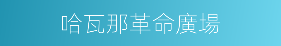 哈瓦那革命廣場的同義詞
