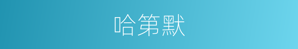 哈第默的同义词