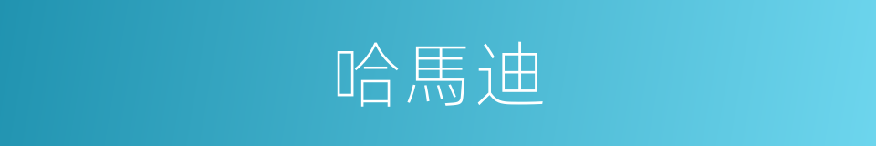 哈馬迪的同義詞