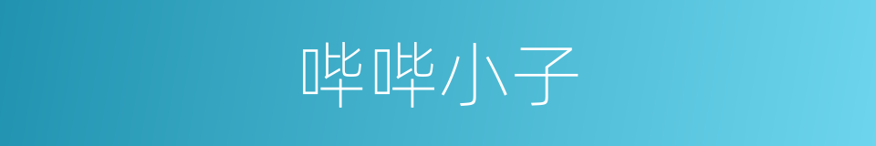 哔哔小子的同义词