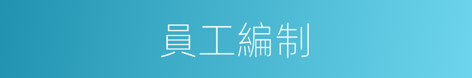 員工編制的同義詞