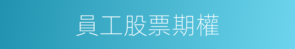 員工股票期權的同義詞