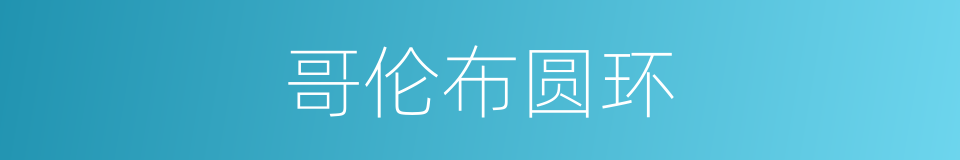 哥伦布圆环的同义词