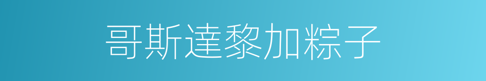 哥斯達黎加粽子的同義詞