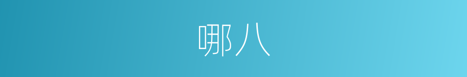 哪八的意思