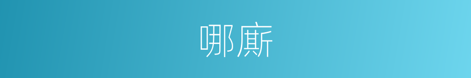 哪廝的意思