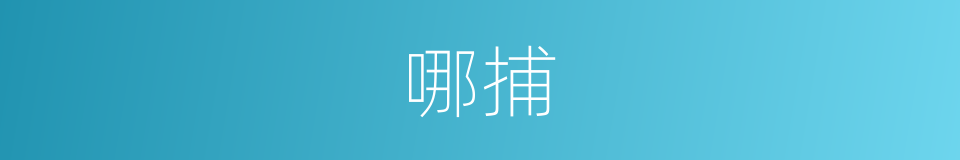 哪捕的意思