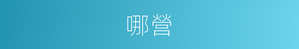 哪營的意思