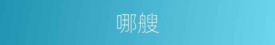 哪艘的意思
