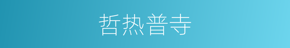 哲热普寺的同义词