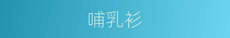 哺乳衫的同义词
