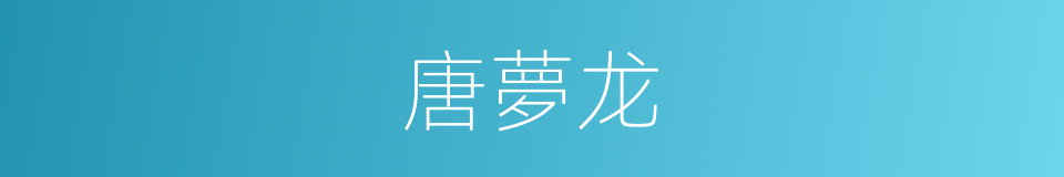 唐夢龙的同義詞