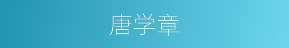 唐学章的同义词