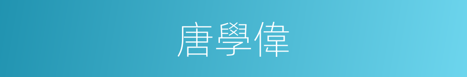 唐學偉的同義詞