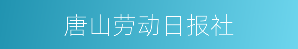 唐山劳动日报社的同义词