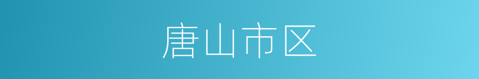 唐山市区的同义词