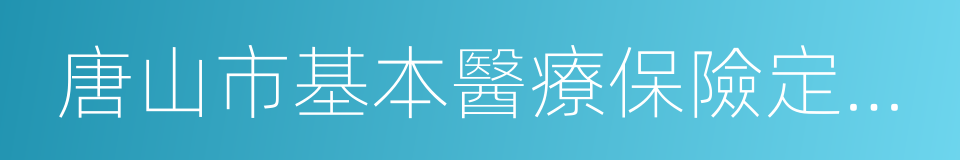 唐山市基本醫療保險定點零售藥店服務協議的同義詞