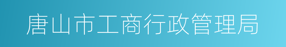 唐山市工商行政管理局的同义词