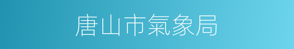 唐山市氣象局的同義詞