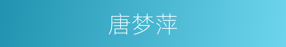 唐梦萍的同义词