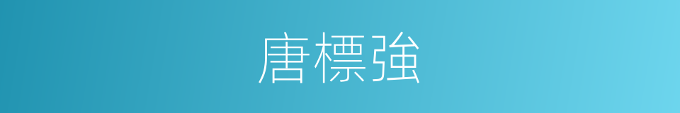 唐標強的同義詞