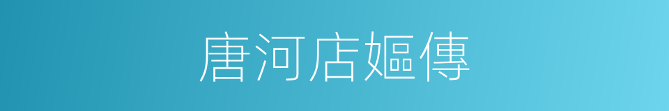 唐河店嫗傳的同義詞