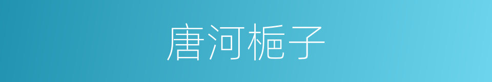 唐河梔子的同義詞