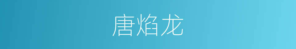 唐焰龙的同义词